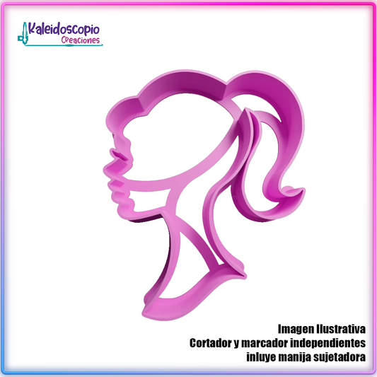 Silueta Barbie - Cortador para galletas y fondant