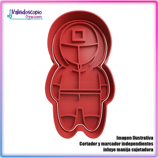 Soldado Cuadrado Cortador para galletas