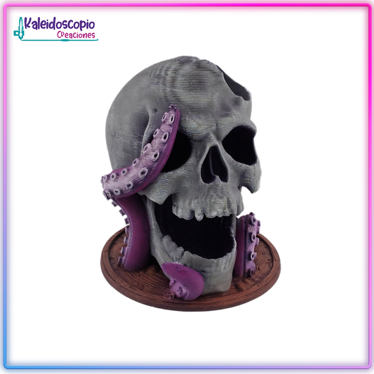 Torre para Dados Craneo y Pulpo