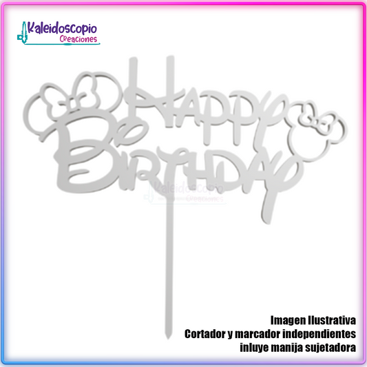 Happy birthday mickey topper cake