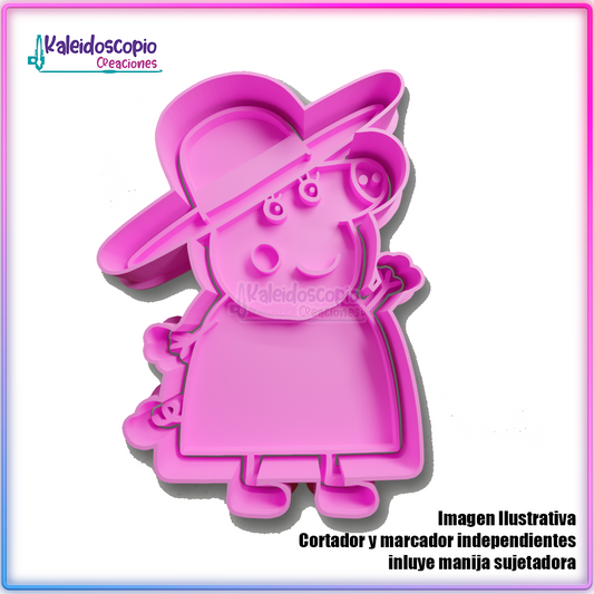 Abuela Peppa Pig - Cortador para galletas y fondant