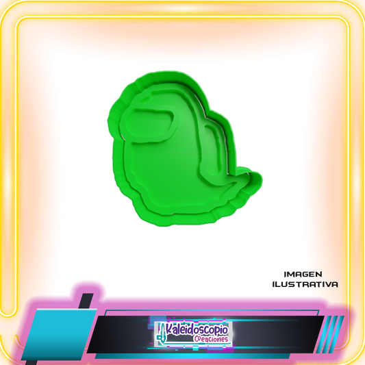 Cortador para galletas Among us fantasma
