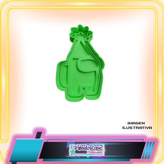 Cortador para galletas Among us Cumpleaños