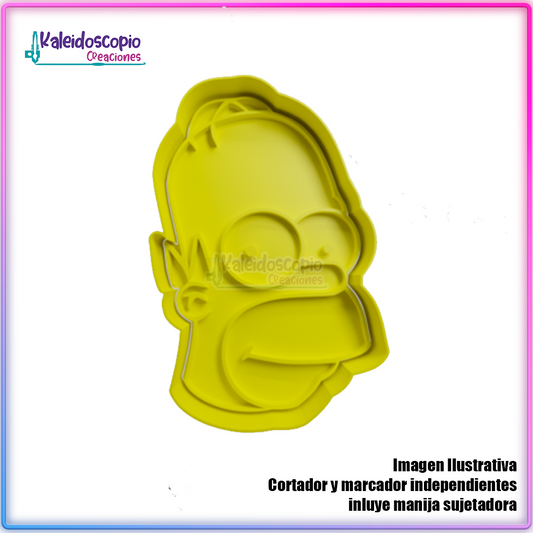 Cabeza Homero - Cortador para galletas y fondant