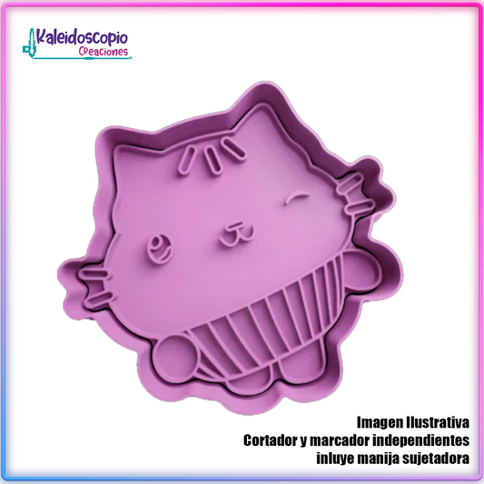 Cakeycat v1 - Cortador para galletas y fondant