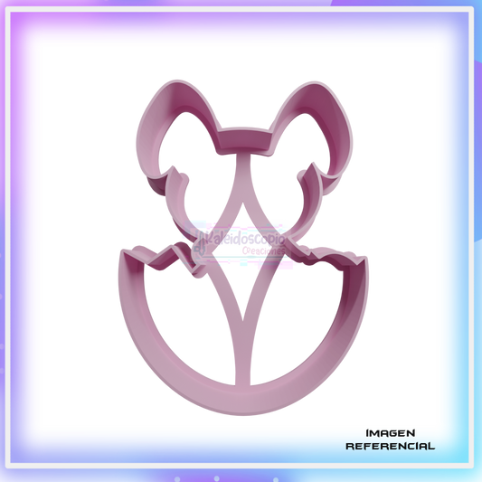 Cortador para galletas Conejo de pascua silueta 2