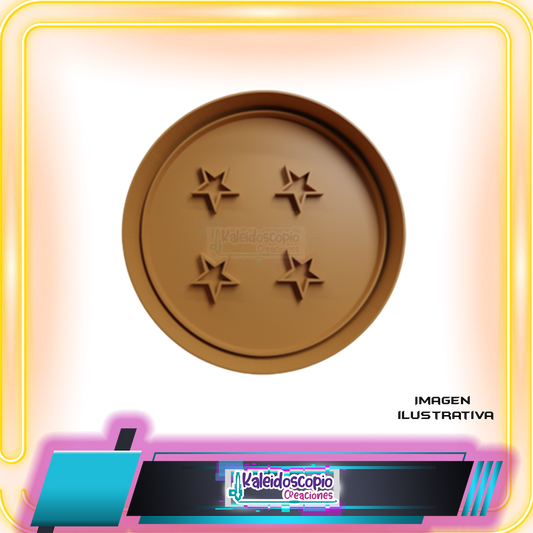 Cortador para galletas Esfera 4 Estrellas, Dragon Ball