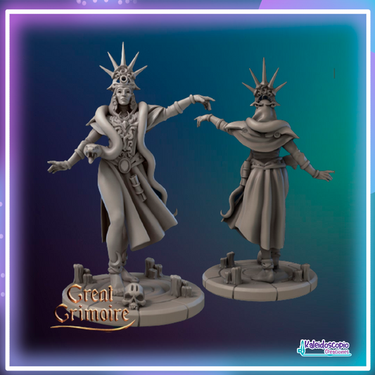 Echicera & Serpiente Miniatura juego de rol