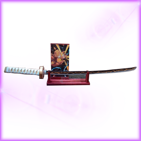 Zenitsu Agatsuma Katana de madera cosplay prop