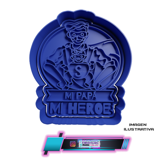 Cortador para galletas Mi Papá, Mi Héroe
