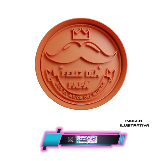 Cortador para galletas Feliz Día Papá v4