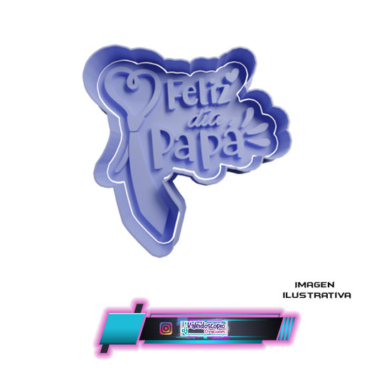 Cortador para galletas Feliz Día Papá v5
