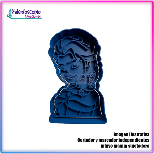 Elsa Frozen - Cortador para galletas y fondant