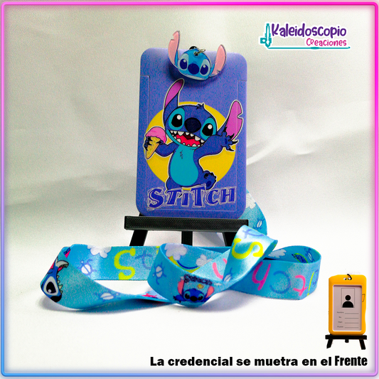 Porta Gafete Stitch v1