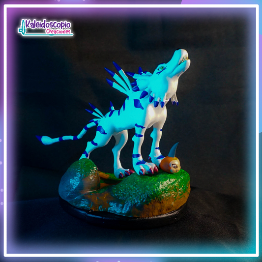 Garurumon & Tunomon Diorama Custom