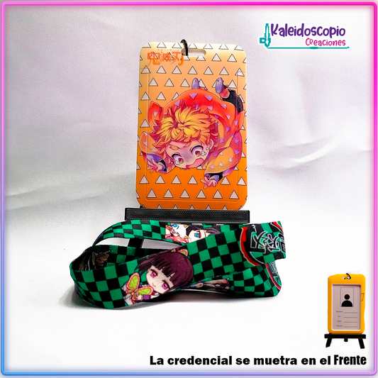 Porta Gafete Zenitsu Agatsuma