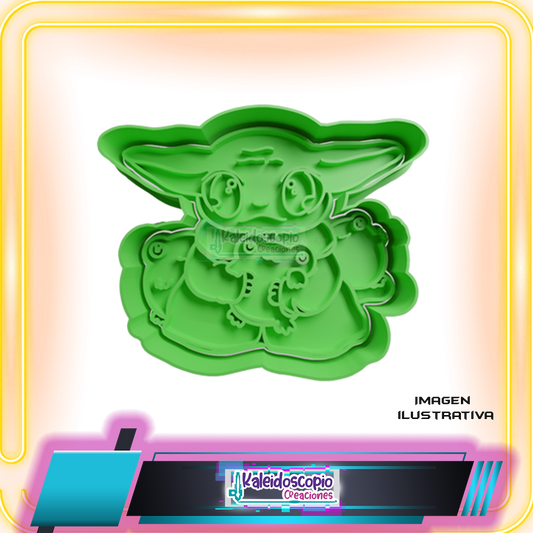 Cortador para galletas Grogu, Baby Yoda.