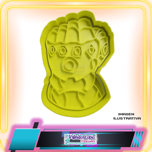 Cortador para galletas Guantelete del infinito.