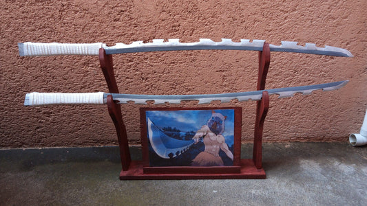 inosuke hashibira Katana de madera 2 piezas