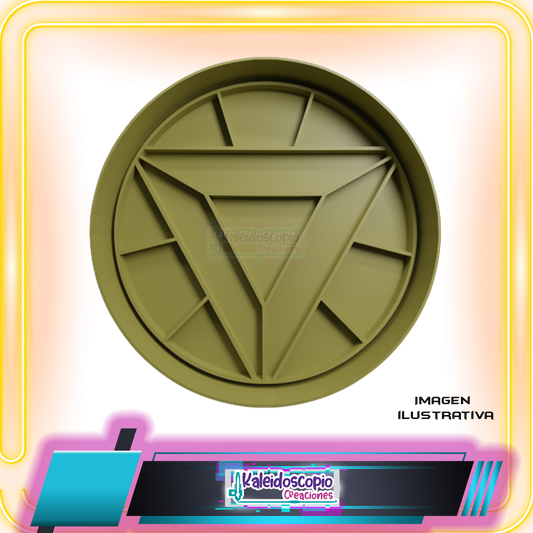 Cortador para galletas Iron Man, reactor.
