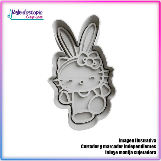 Kitty Pascua cute - Cortador para galletas y fondant