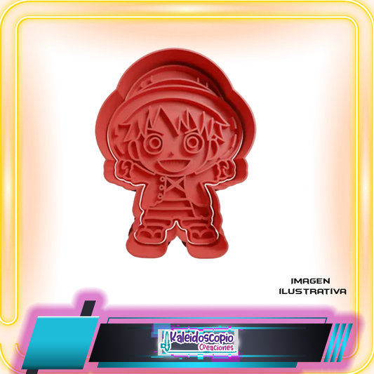 Cortador para galletas Monkey D. Luffy, One piece