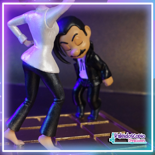 Mario & Peach Pulp Fiction Coleccionable Custom