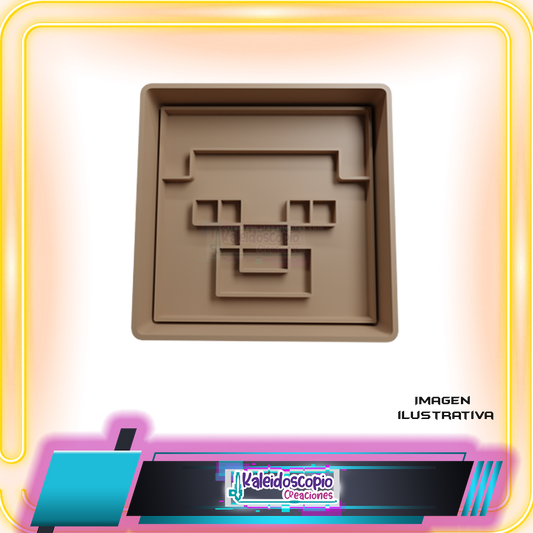 Cortador para galletas Minecraft cabeza