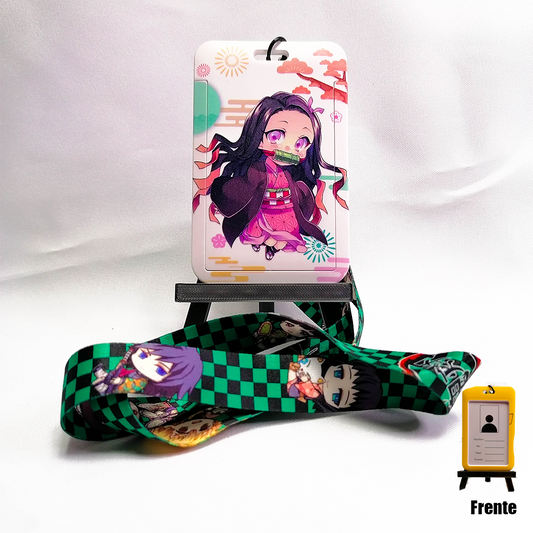 Portagafete Nezuko v2 demon Slayer