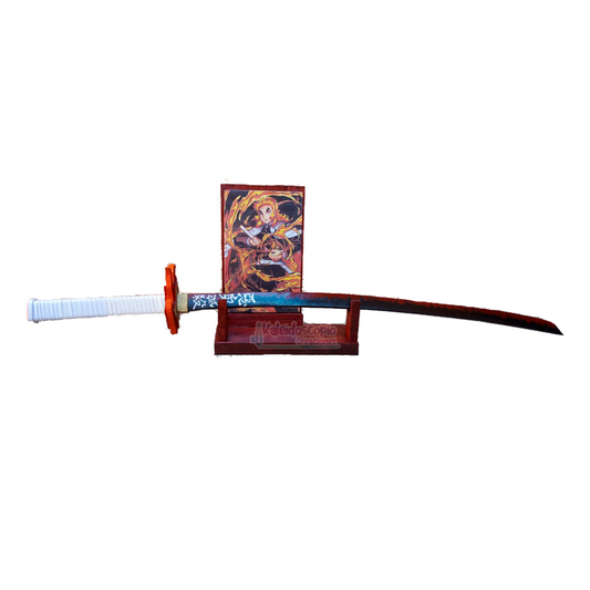 Kyojuro Rengoku Katana de madera cosplay prop
