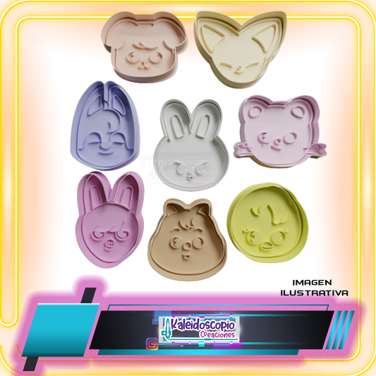 Cortador para galletas SKZOO Pack 8 piezas