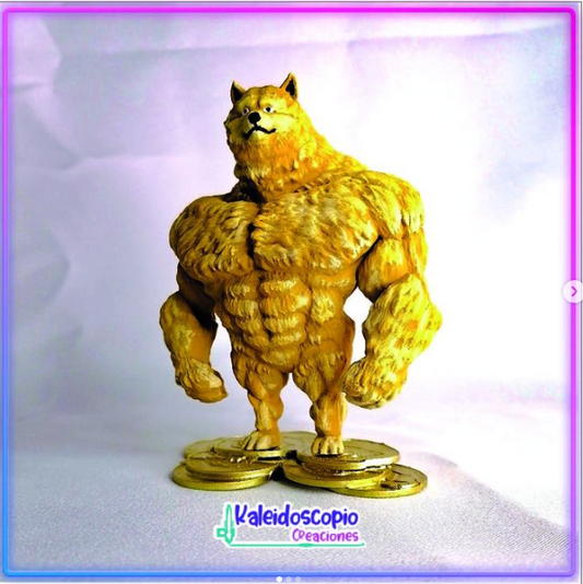 Doge Crypto Meme Figura de Acción Custom