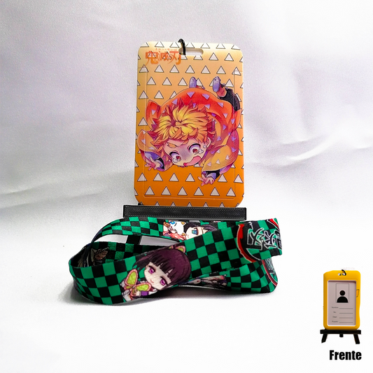 Portagafete Zenitsu demon Slayer