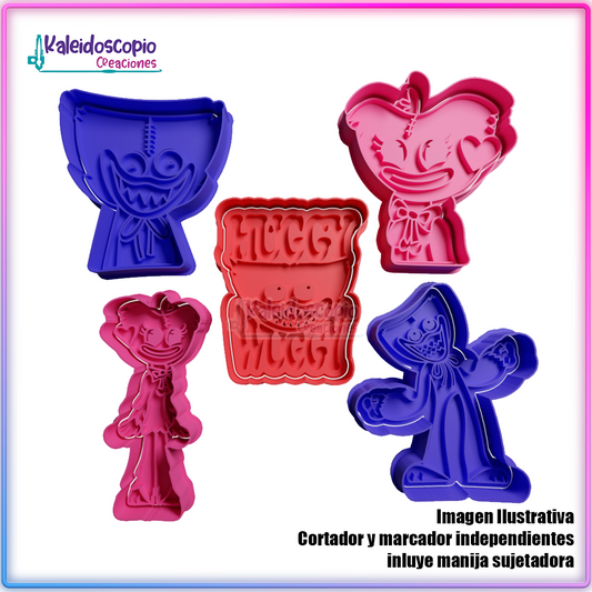 Huggy Wuggy pack de cortador para galletas y fondant