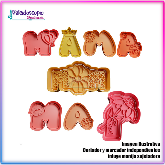 Mamá pack de cortador para galletas y fondant