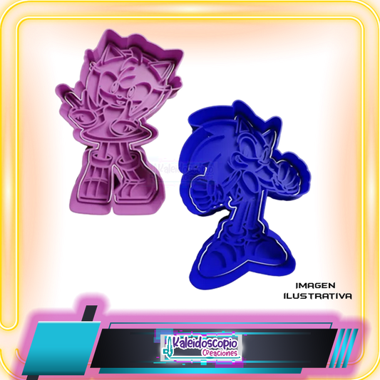 Cortador para galletas Sonic Pack 2 piezas
