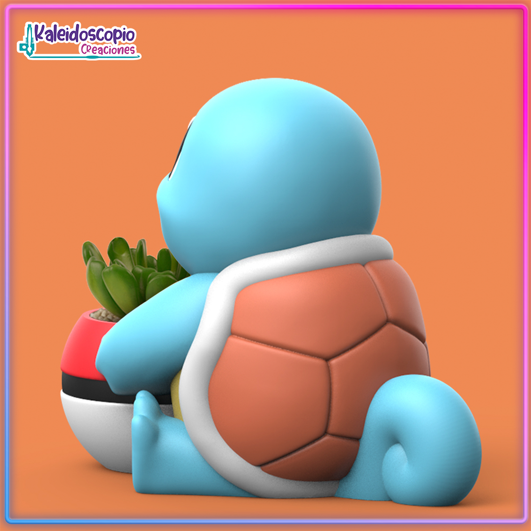 Squirtle con pokeball Maceta Pokémon Squirtle con pokeball Maceta Pokémon