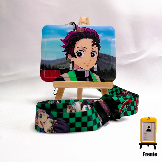 Portagafete Tanjiro Kamado demon Slayer