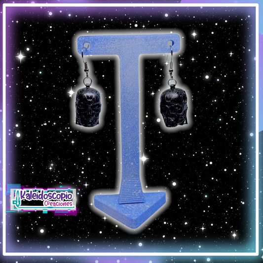 Aretes cabeza Terminator