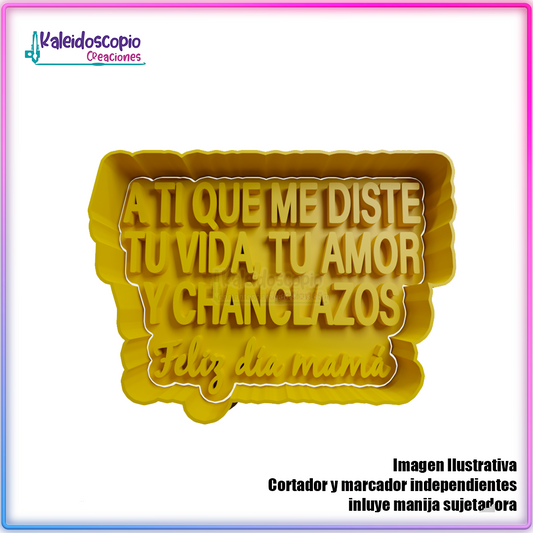 A ti que me diste la vida - Cortador para galletas y fondant