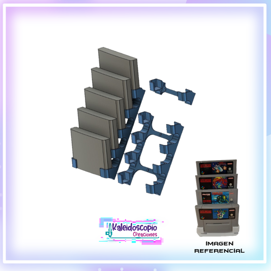 Stand base de pared para juegos Super Nintendo