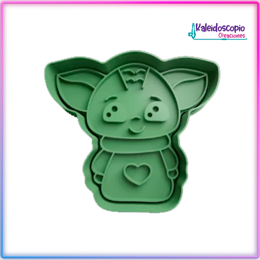Grogu cute Cortador para galletas y fondant