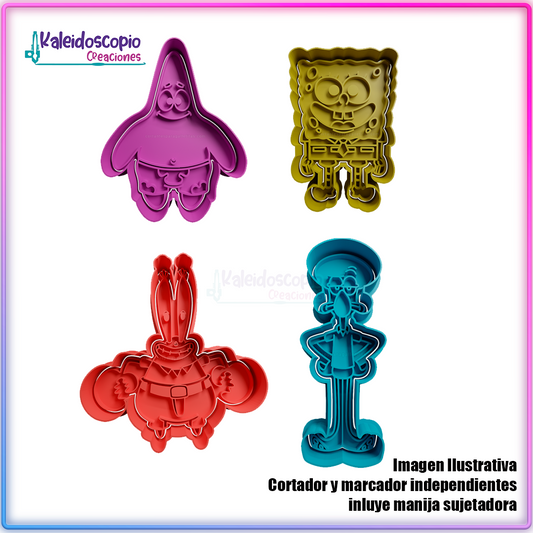 Bob esponja pack de cortador para galletas y fondant