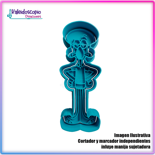 Calamardo - Cortador para galletas y fondant