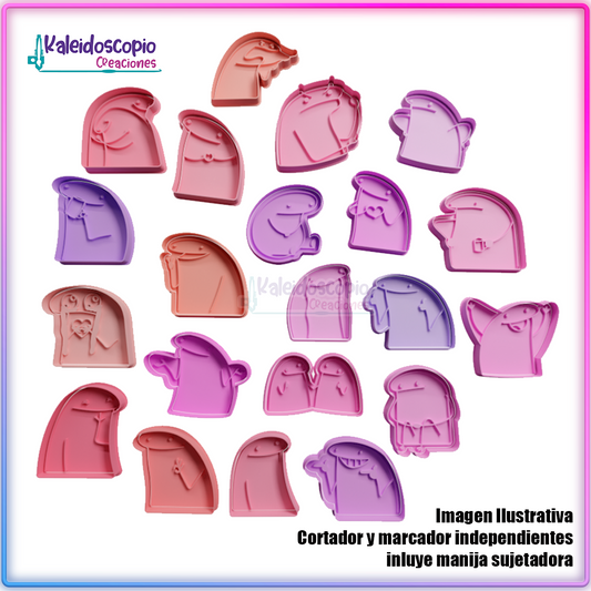 Deformitos pack de cortador para galletas y fondant
