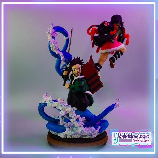 Tanjiro Kamado, Nezuko Kamado - Demon Slayer Coleccionable Custom