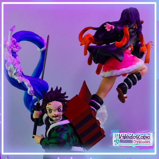 Tanjiro Kamado, Nezuko Kamado - Demon Slayer Coleccionable Custom