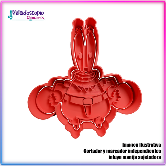 Don cangrejo - Cortador para galletas y fondant