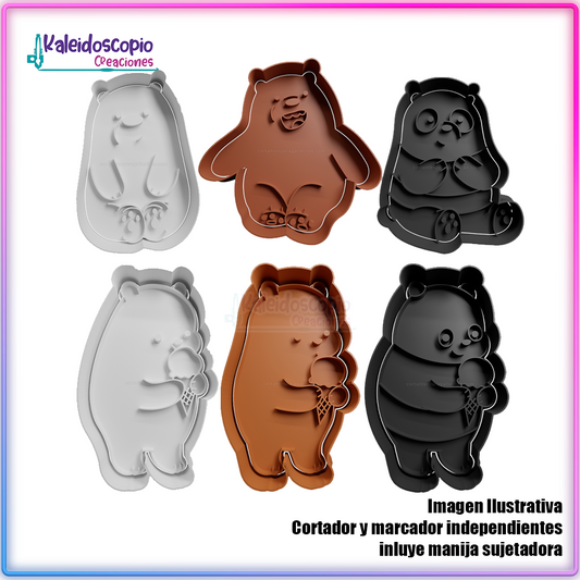 Scandalosos pack de cortador para galletas y fondant