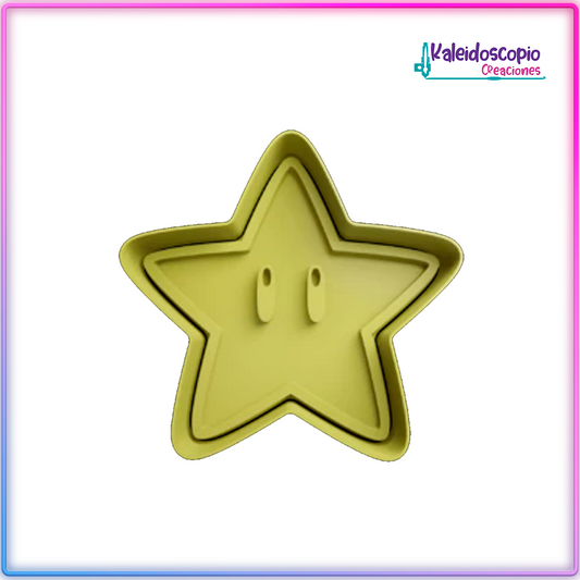Estrella Super Mario Cortador para galletas y fondant